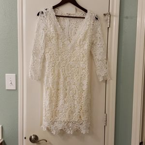 White lace dress